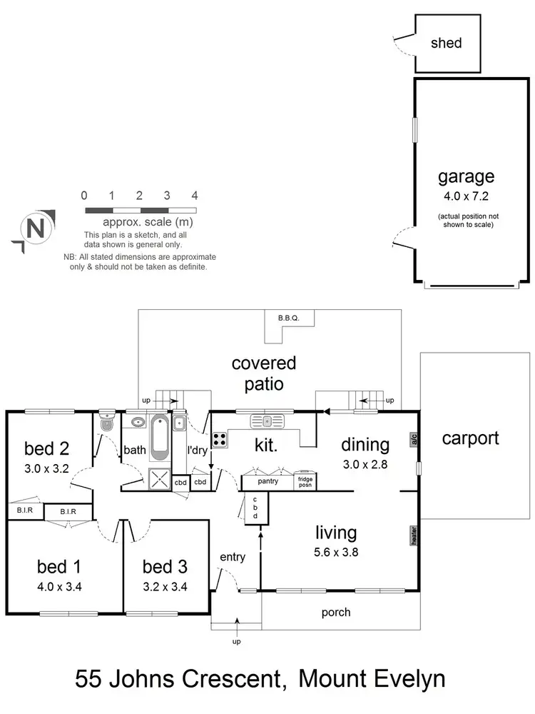 Floorplan of Homely house listing, 55 Johns Crescent, Mount Evelyn VIC 3796