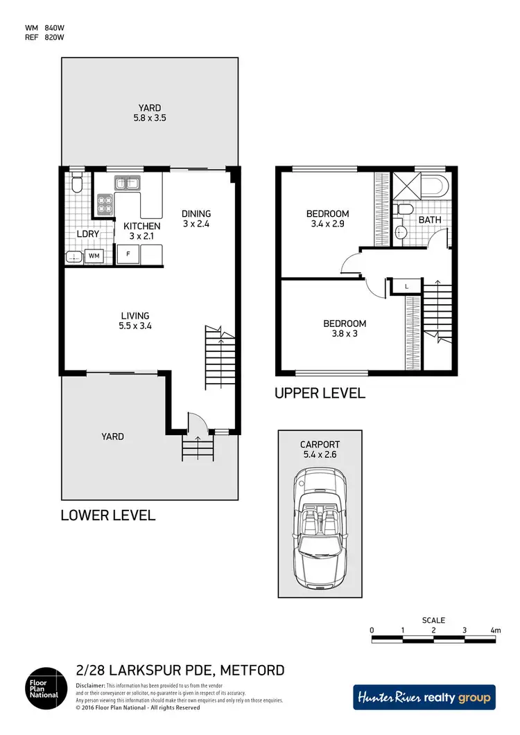 Floorplan of Homely townhouse listing, 2/28 Larkspur Parade, Metford NSW 2323