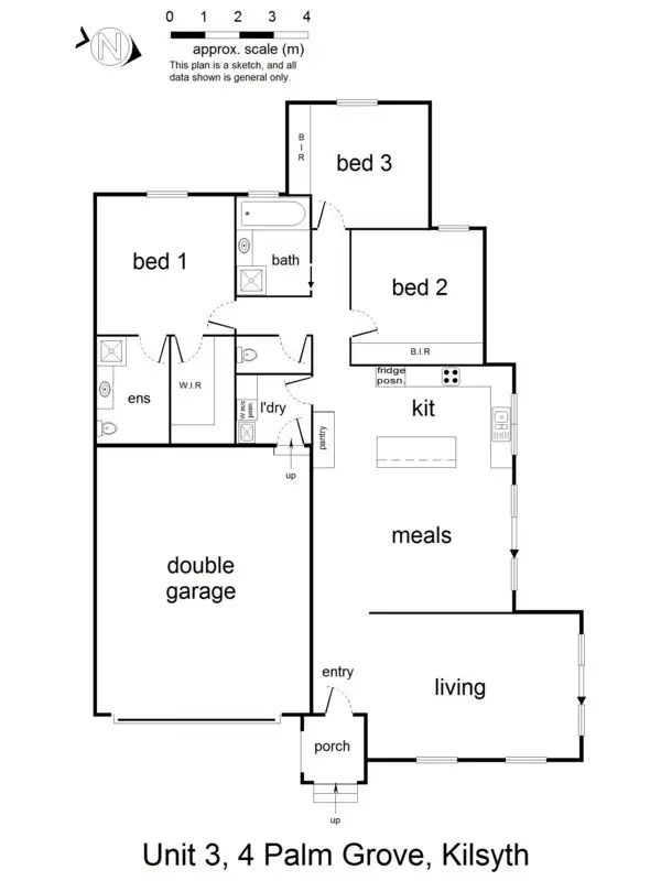 Floorplan of Homely unit listing, 3/4 Palm Grove, Kilsyth VIC 3137