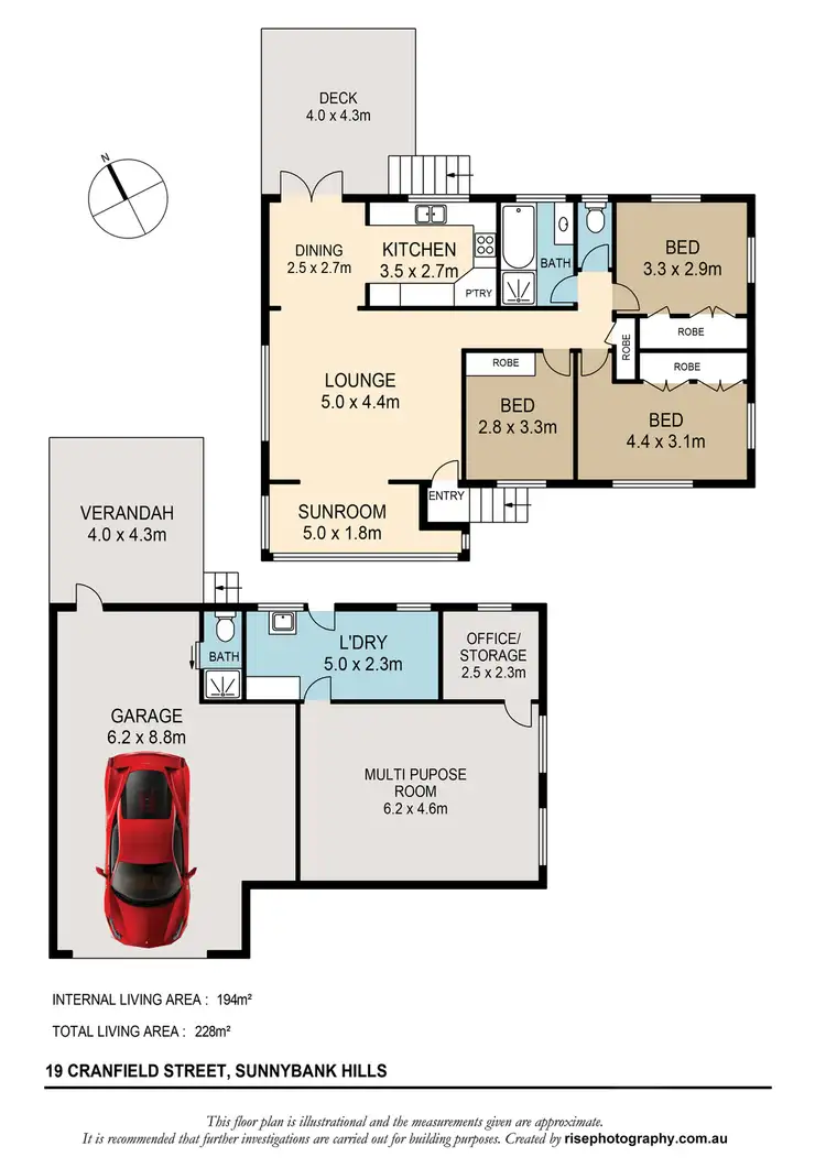 Floorplan of Homely house listing, 19 Cranfield Street, Sunnybank Hills QLD 4109