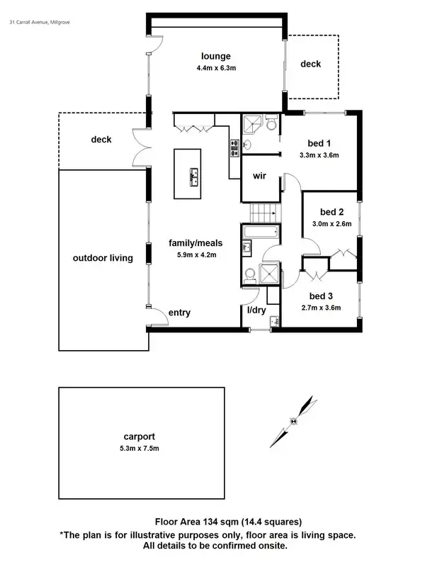 Floorplan of Homely house listing, 31 Carroll Avenue, Millgrove VIC 3799