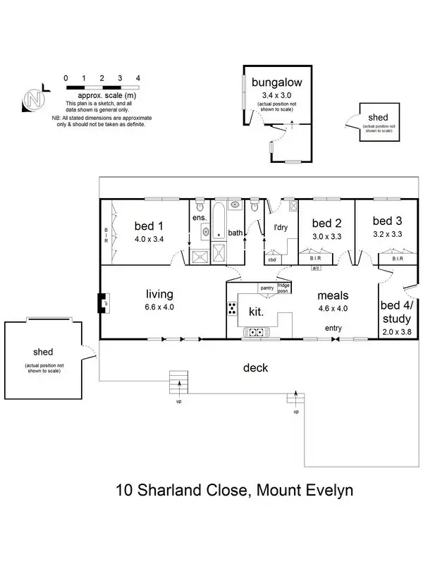 Floorplan of Homely house listing, 10 Sharland Close, Mount Evelyn VIC 3796
