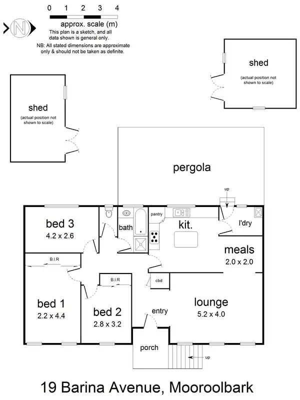 Floorplan of Homely house listing, 19 Barina Avenue, Mooroolbark VIC 3138
