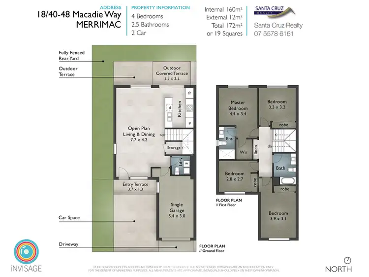 Floorplan of Homely villa listing, 18/40-48 Macadie Way, Merrimac QLD 4226
