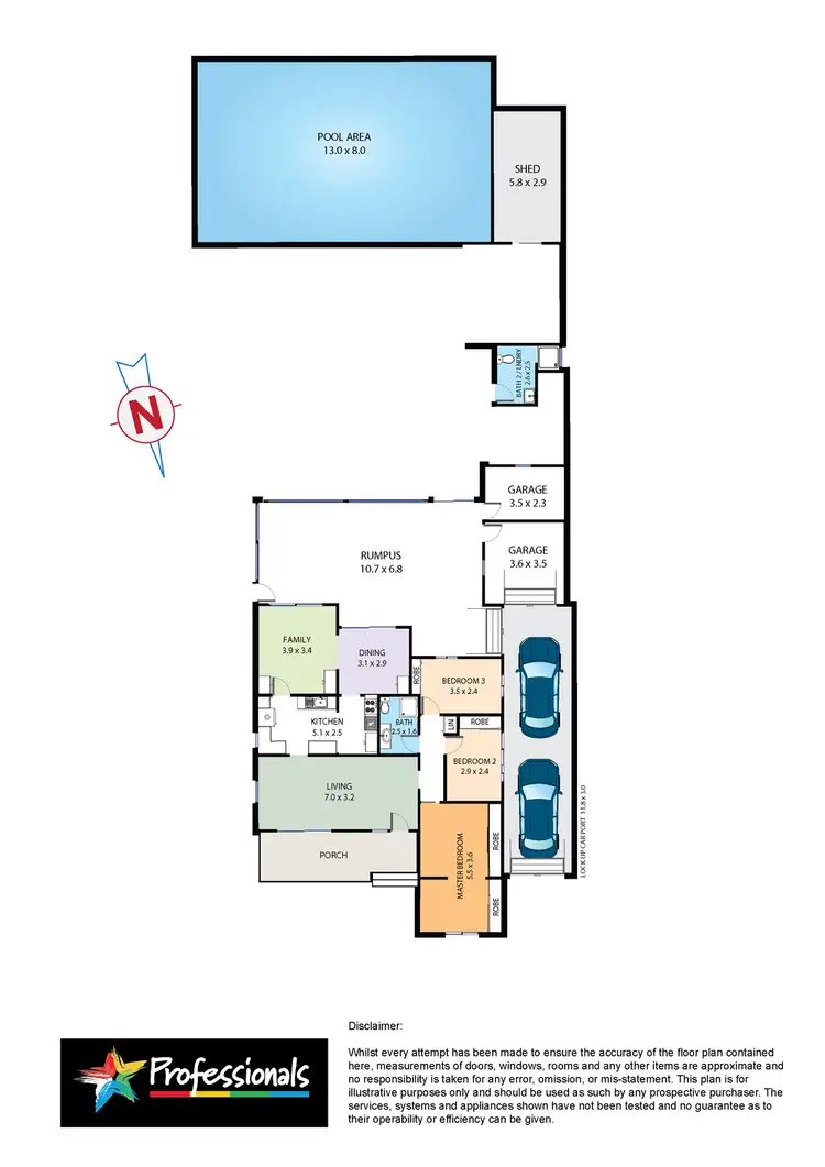 Floorplan of Homely house listing, 54 Leonard Street, Colyton NSW 2760