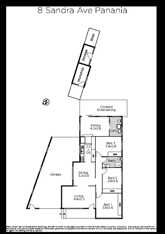 Floorplan of Homely house listing, 8 Sandra Avenue, Panania NSW 2213