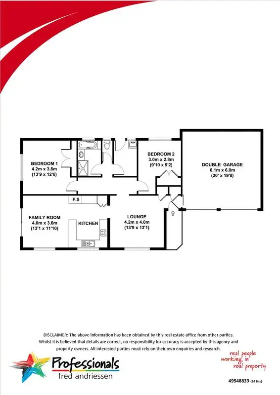 Floorplan of Homely unit listing, Address available on request