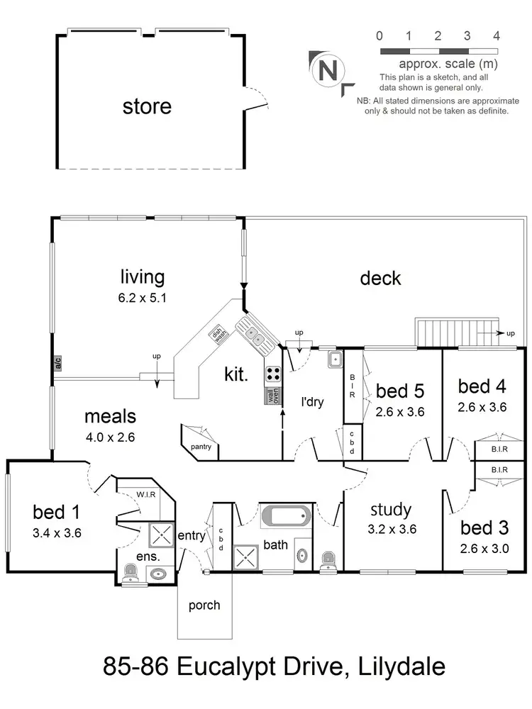 Floorplan of Homely house listing, 85 Eucalypt Drive, Lilydale VIC 3140