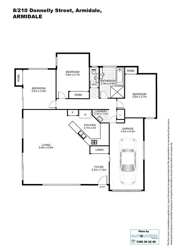 Floorplan of Homely villa listing, 7/210-216 Donnelly Street, Armidale NSW 2350