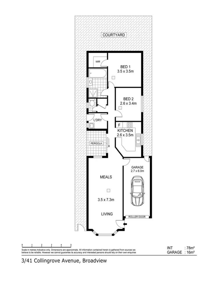 Floorplan of Homely villa listing, 3/41 Collingrove Avenue, Broadview SA 5083