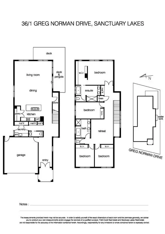 Floorplan of Homely house listing, 36/1 Greg Norman Drive, Sanctuary Lakes VIC 3030