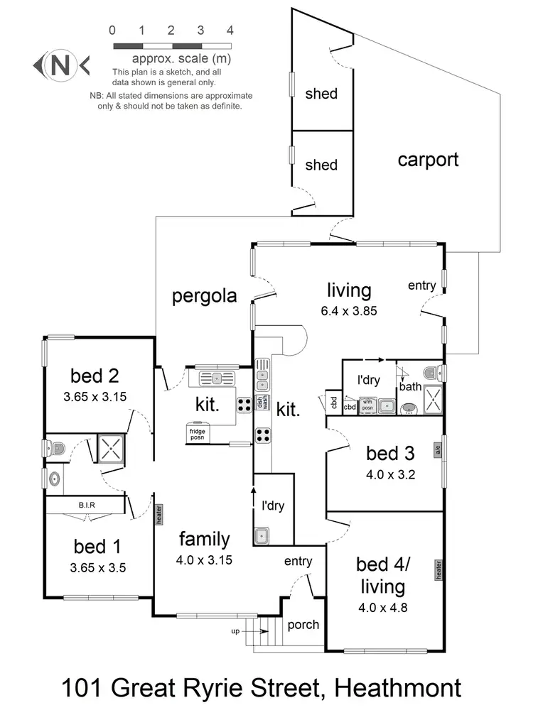 Floorplan of Homely house listing, 101 Great Ryrie Street, Heathmont VIC 3135
