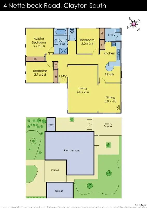 Floorplan of Homely house listing, 4 Nettlebeck Road, Clayton South VIC 3169