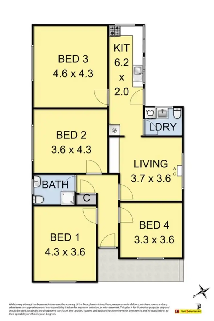 Floorplan of Homely house listing, 2 Sturt Street, Sunshine VIC 3020