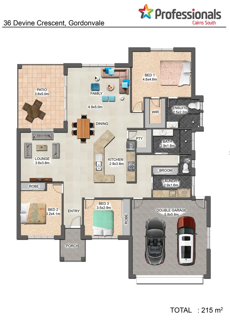 Floorplan of Homely house listing, 36 Devine Crescent, Gordonvale QLD 4865