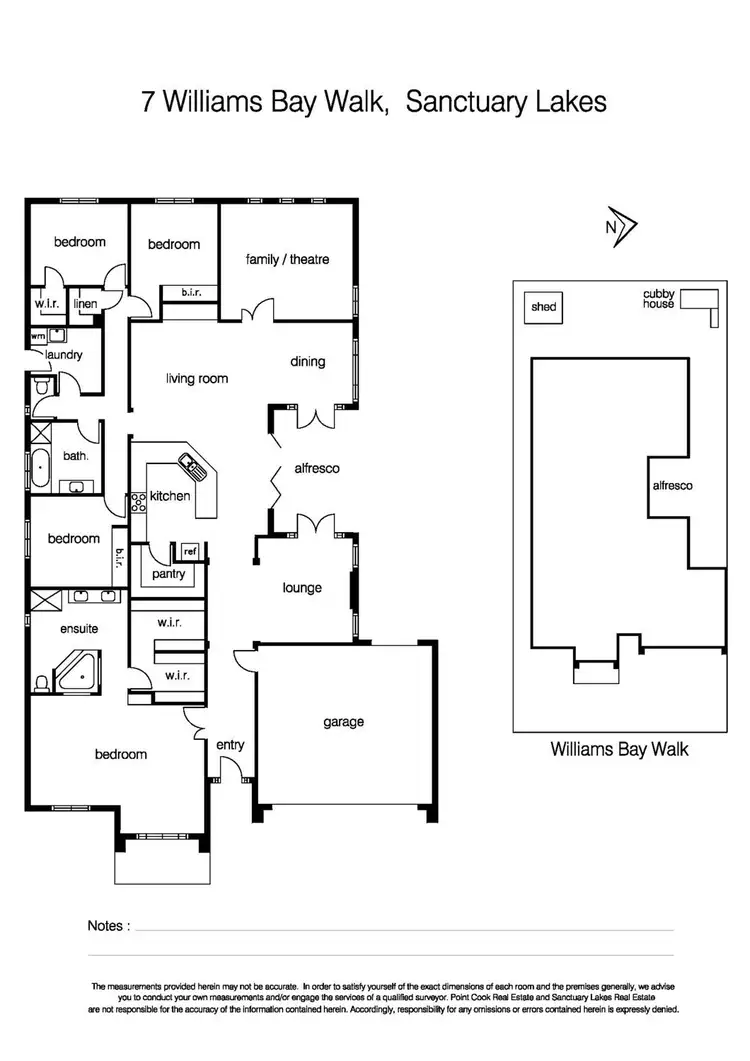 Floorplan of Homely house listing, 7 Williams Bay Walk, Sanctuary Lakes VIC 3030
