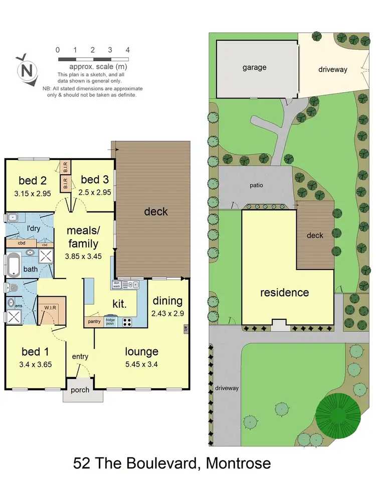 Floorplan of Homely house listing, 52 The Boulevard, Montrose VIC 3765