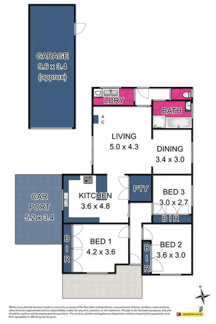Floorplan of Homely house listing, 90 Churchill Avenue, Braybrook VIC 3019