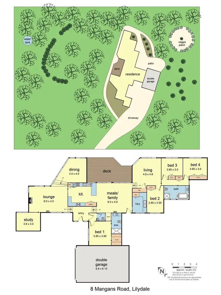 Floorplan of Homely house listing, 8 Mangans Road, Lilydale VIC 3140