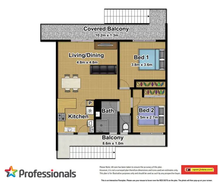 Floorplan of Homely apartment listing, 7/120 Greenslopes Street, Edge Hill QLD 4870