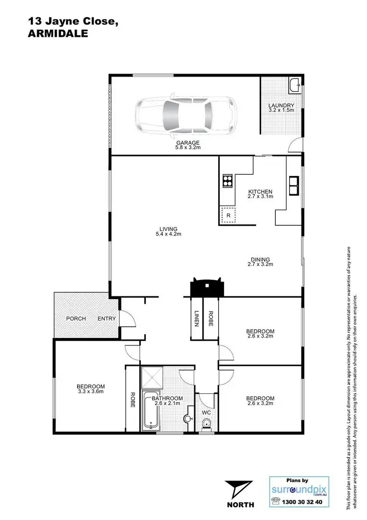 Floorplan of Homely house listing, 13 Jayne Close, Armidale NSW 2350