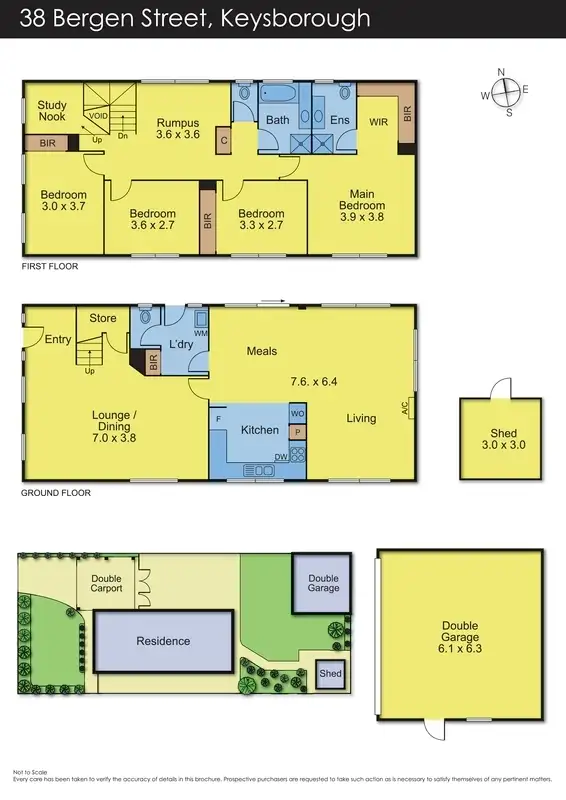 Floorplan of Homely house listing, 38 Bergen Street, Keysborough VIC 3173