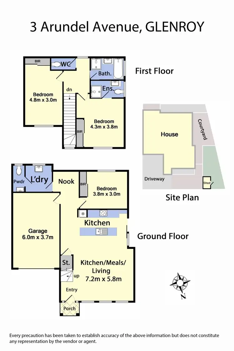 Floorplan of Homely townhouse listing, 3 Arundel Avenue, Glenroy VIC 3046