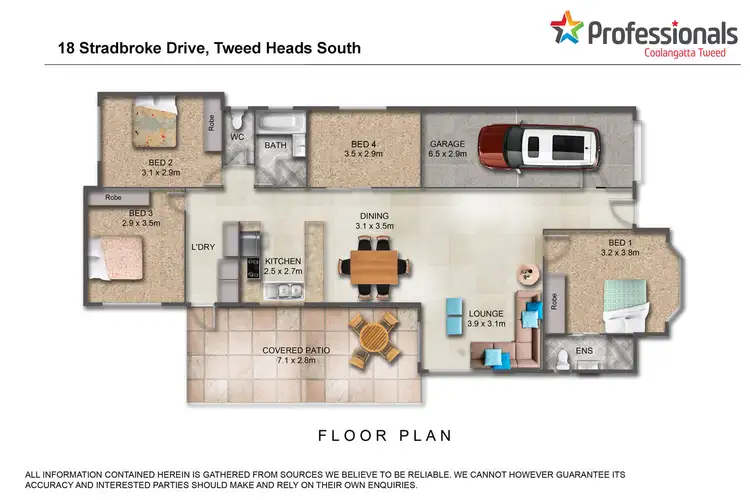 Floorplan of Homely house listing, 18 Stradbroke Drive, Tweed Heads South NSW 2486