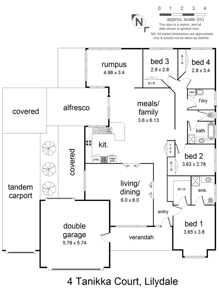 Floorplan of Homely house listing, 4 Tanikka Court, Lilydale VIC 3140