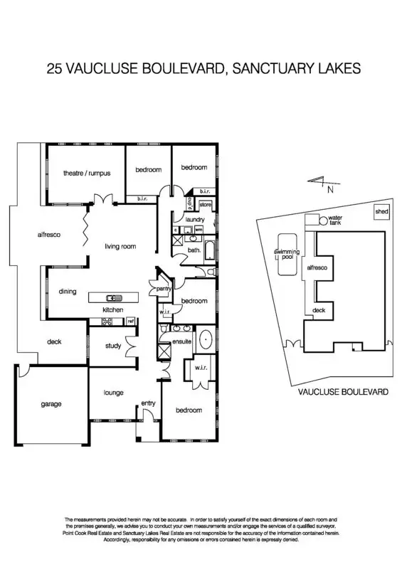 Floorplan of Homely house listing, 25 Vaucluse Boulevard, Sanctuary Lakes VIC 3030