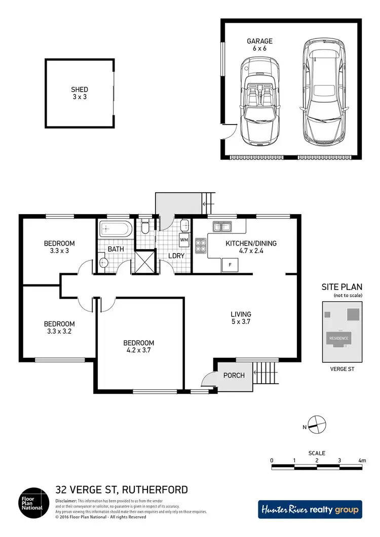 Floorplan of Homely house listing, 32 Verge Street, Rutherford NSW 2320