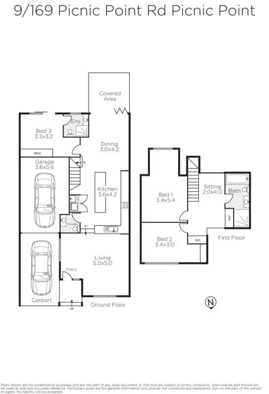 Floorplan of Homely townhouse listing, 9/169 Picnic Point Road, Picnic Point NSW 2213