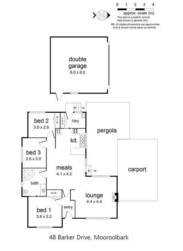 Floorplan of Homely house listing, 48 Barker Drive, Mooroolbark VIC 3138