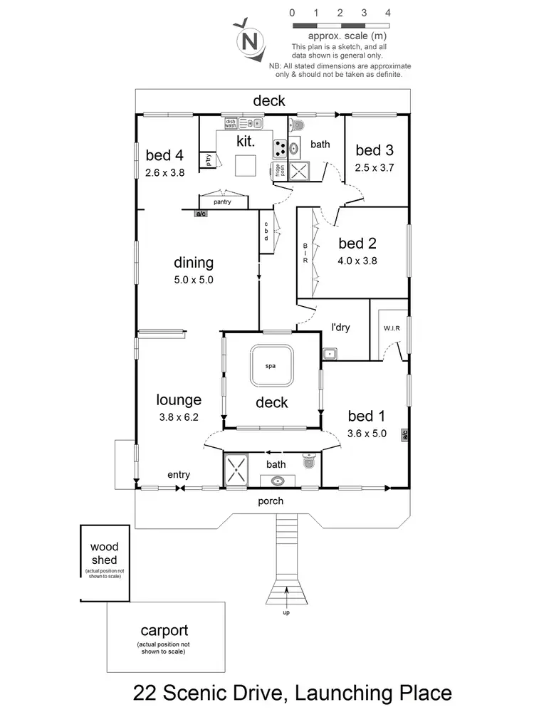 Floorplan of Homely house listing, 22 Scenic Drive, Launching Place VIC 3139