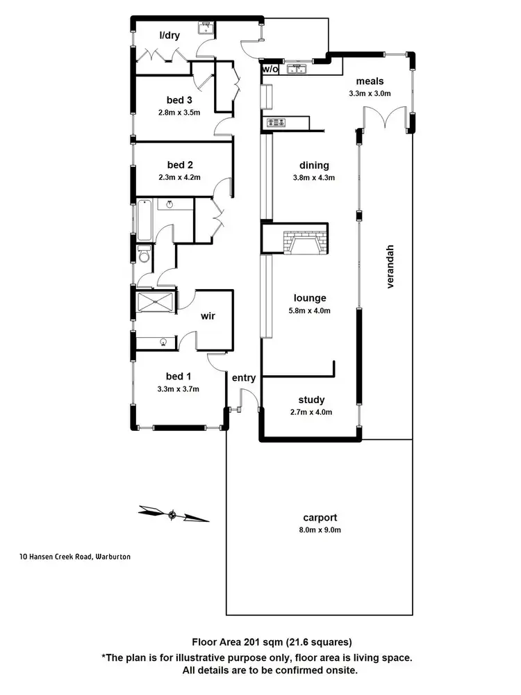 Floorplan of Homely house listing, 10 Hansen Creek Road, Hoddles Creek VIC 3139