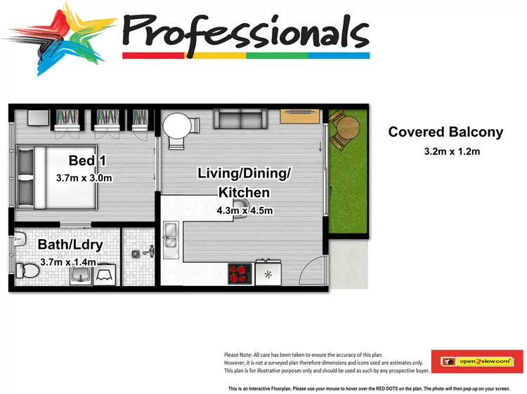 Floorplan of Homely unit listing, 12/6 McPherson Close, Edge Hill QLD 4870