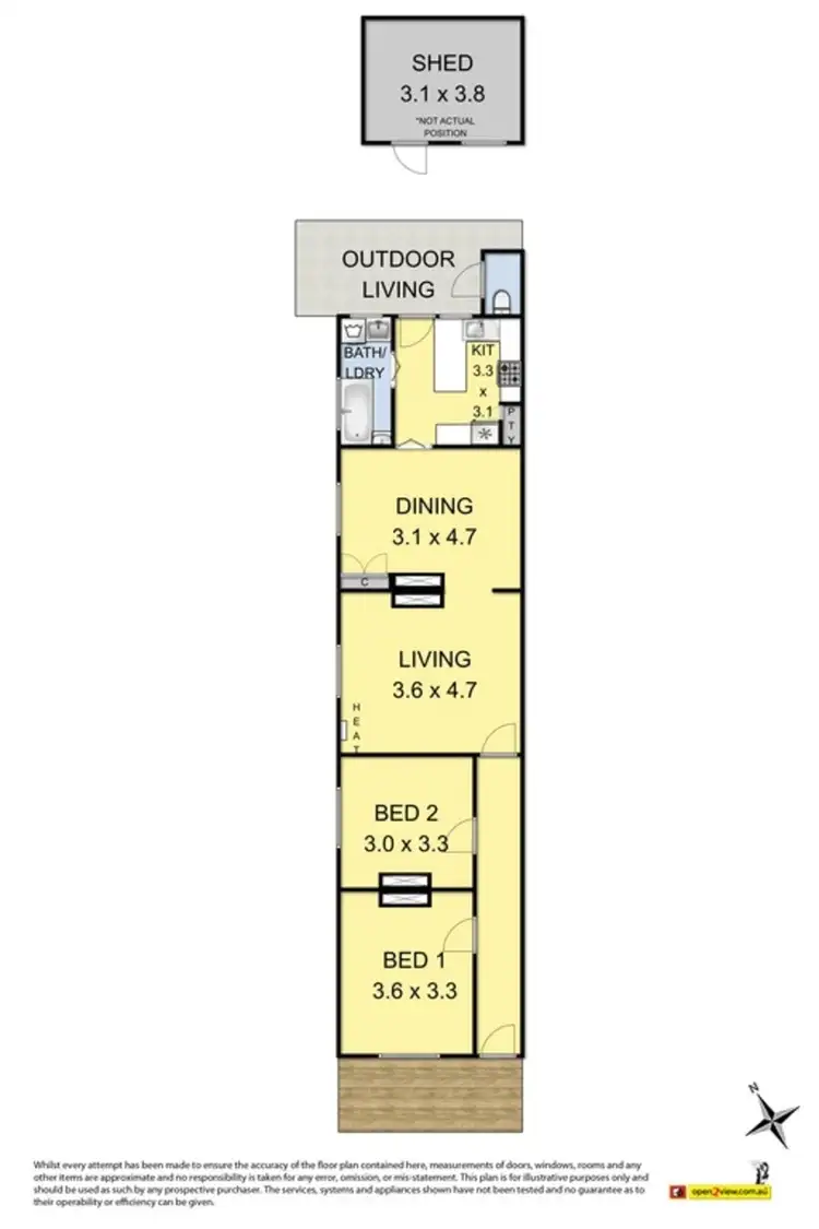 Floorplan of Homely house listing, 110 Charles Street, Seddon VIC 3011