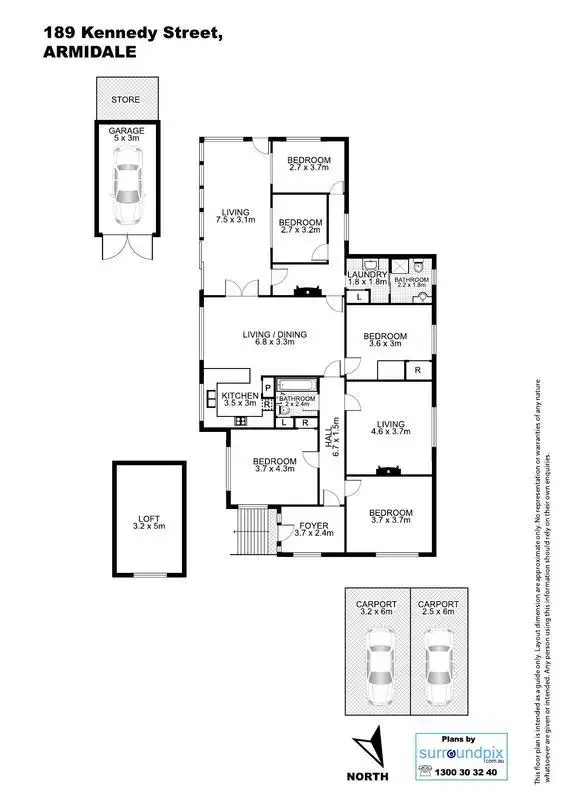 Floorplan of Homely house listing, 189 Kennedy Street, Armidale NSW 2350