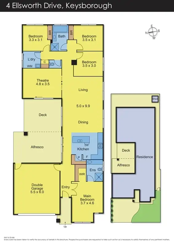 Floorplan of Homely house listing, 4 Ellsworth Street, Keysborough VIC 3173