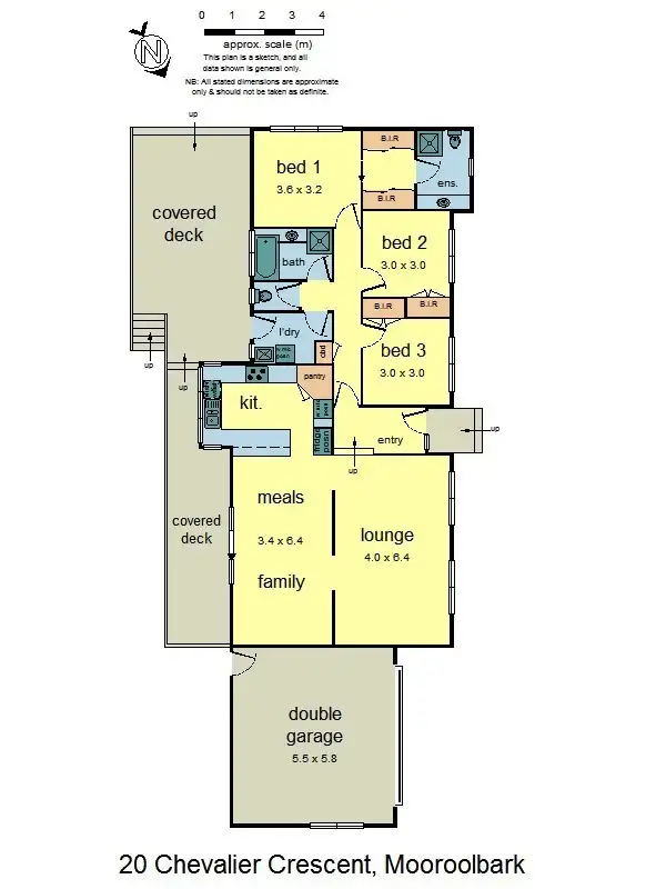 Floorplan of Homely house listing, 20 Chevalier Crescent, Mooroolbark VIC 3138