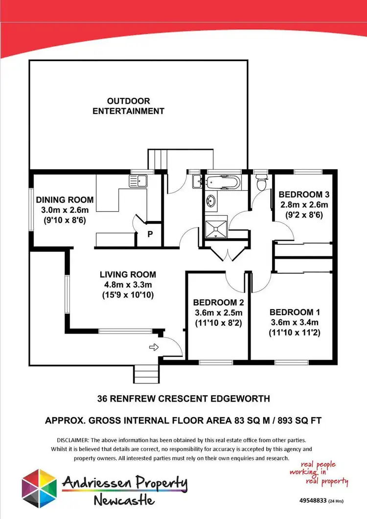 Floorplan of Homely house listing, 36 Renfrew Crescent, Edgeworth NSW 2285