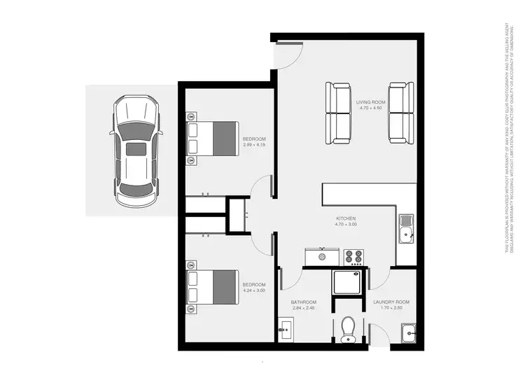 Floorplan of Homely unit listing, 1/259 Walnut Avenue, Mildura VIC 3500