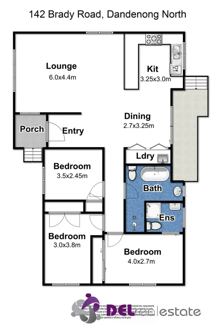Floorplan of Homely house listing, 142 Brady Road, Dandenong North VIC 3175