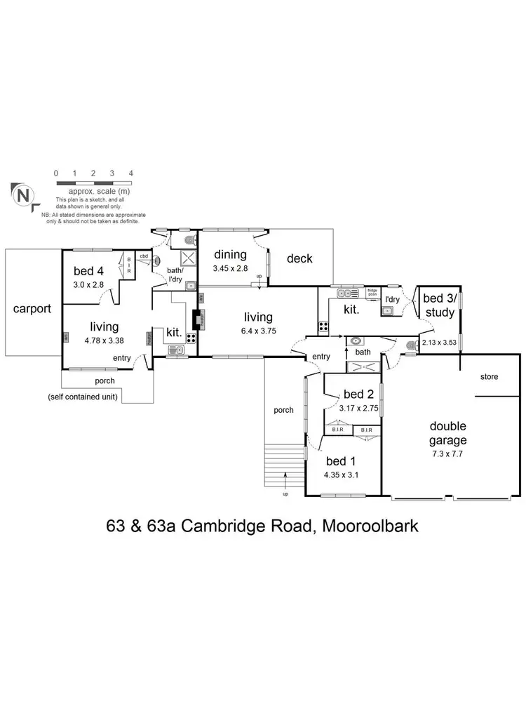 Floorplan of Homely house listing, 63 & 63a Cambridge Road, Mooroolbark VIC 3138