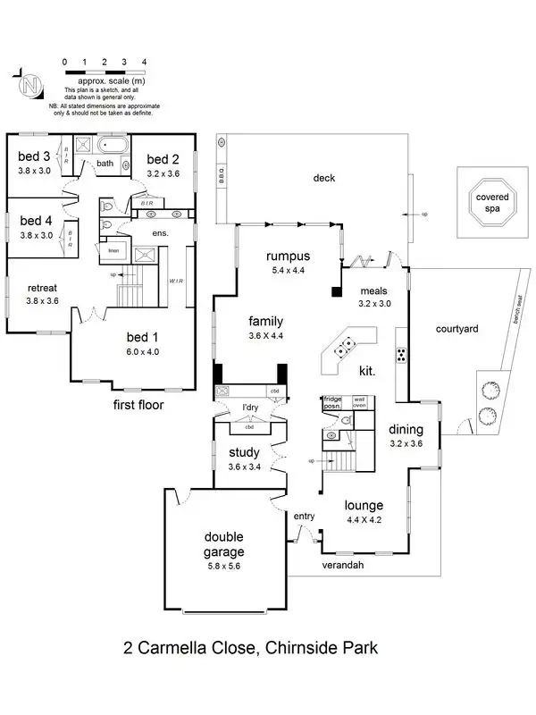 Floorplan of Homely house listing, 2 Carmella Close, Chirnside Park VIC 3116