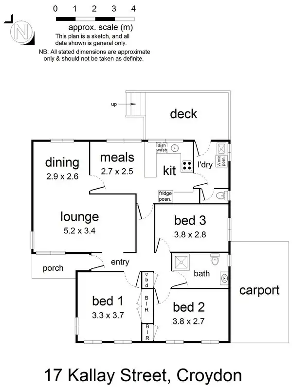 Floorplan of Homely house listing, 17 Kallay Street, Croydon VIC 3136