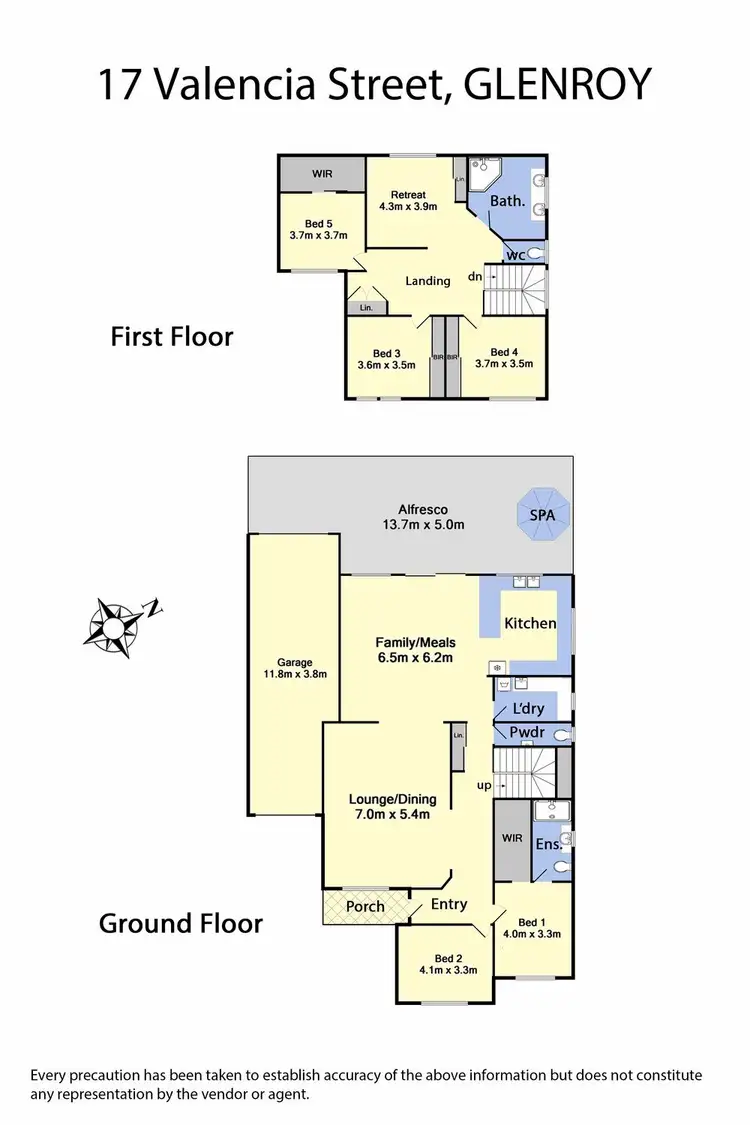 Floorplan of Homely house listing, 17 Valencia Street, Glenroy VIC 3046