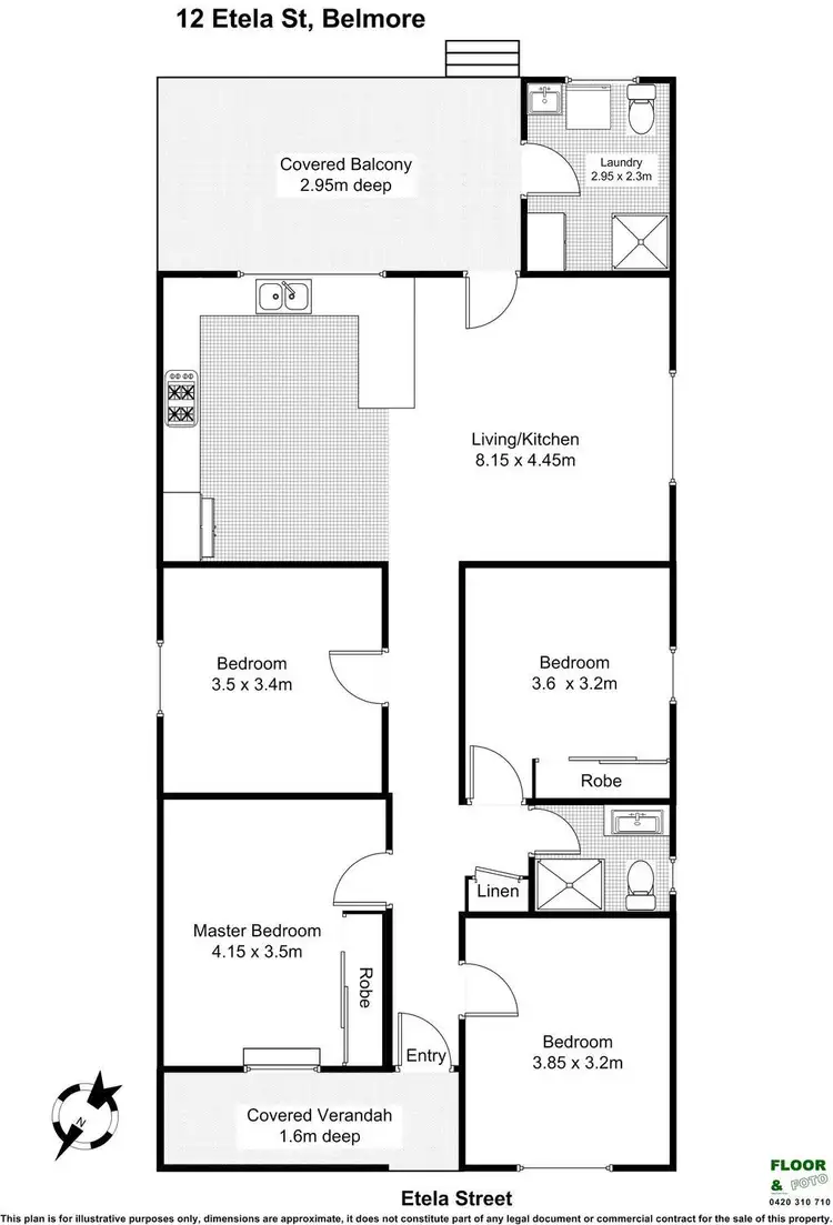 Floorplan of Homely house listing, 12 Etela Street, Belmore NSW 2192