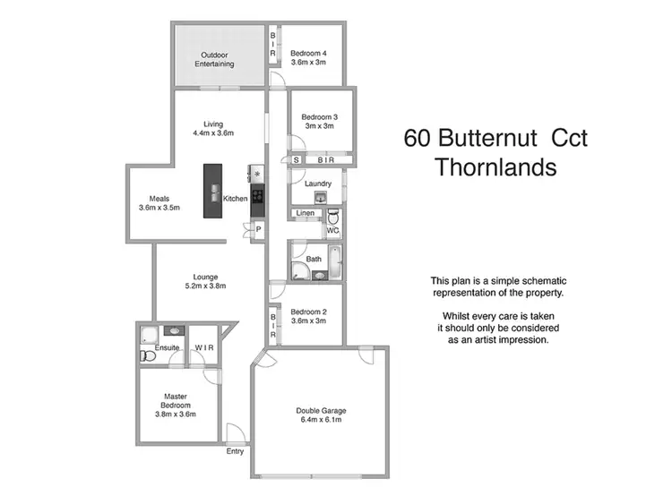 Floorplan of Homely house listing, 60 Butternut Street, Thornlands QLD 4164
