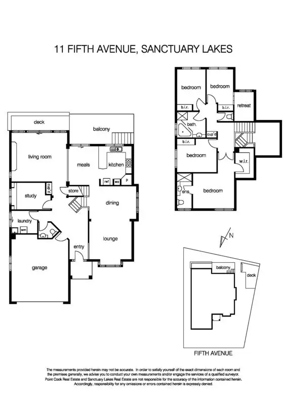 Floorplan of Homely house listing, 11 Fifth Avenue, Sanctuary Lakes VIC 3030